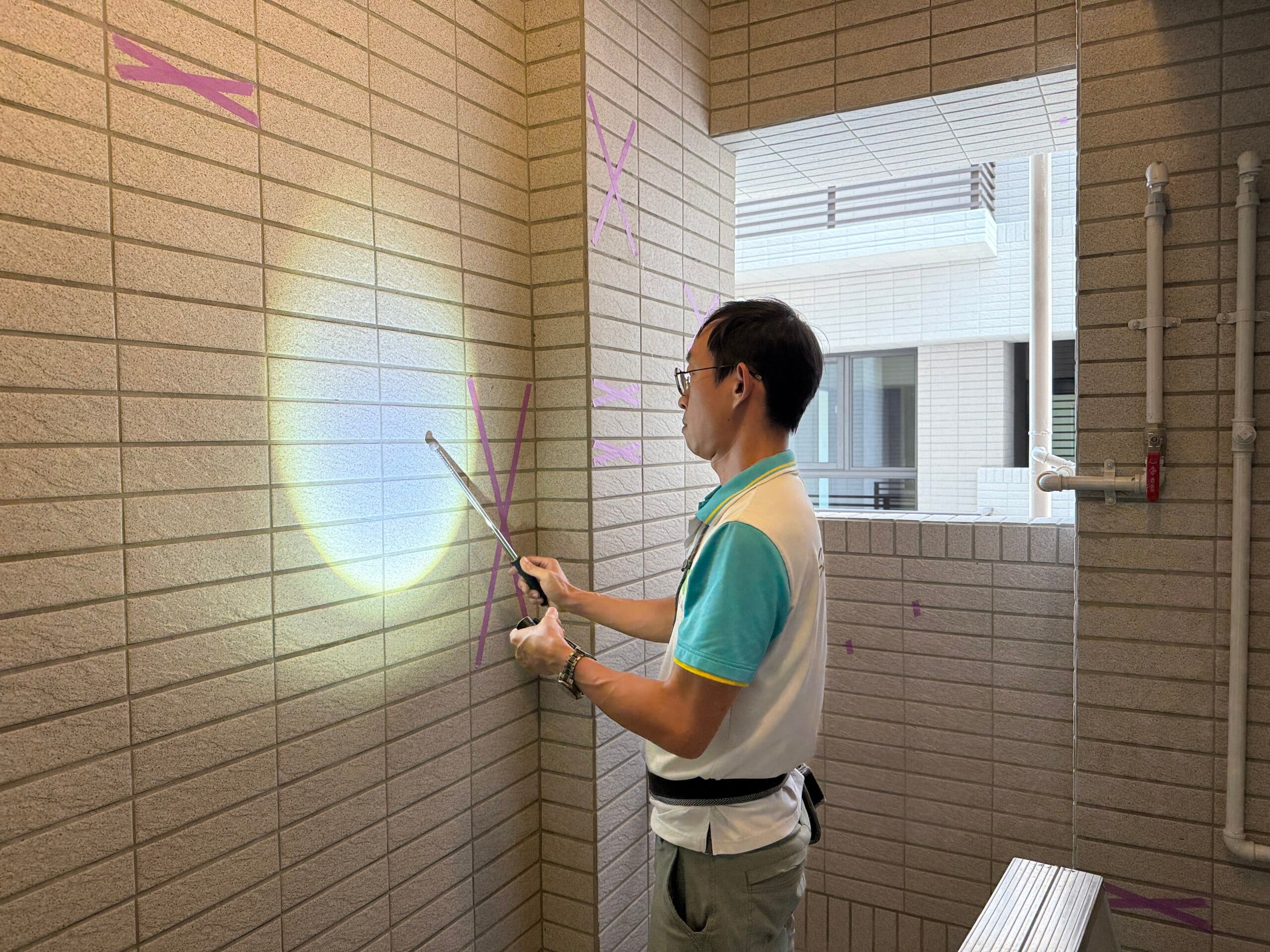 壁磚空鼓及施工品質檢查