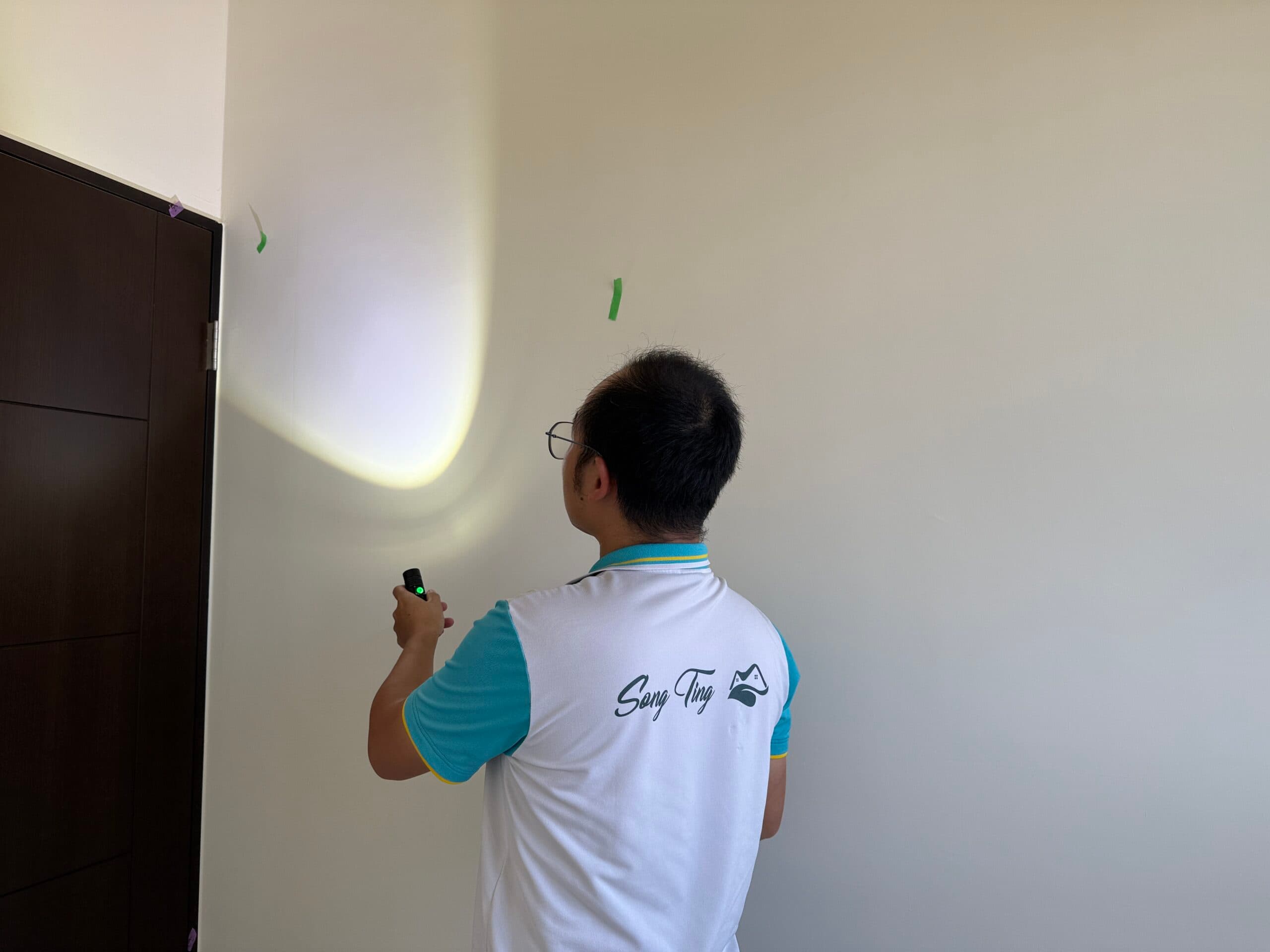 牆面油漆施工品質檢查