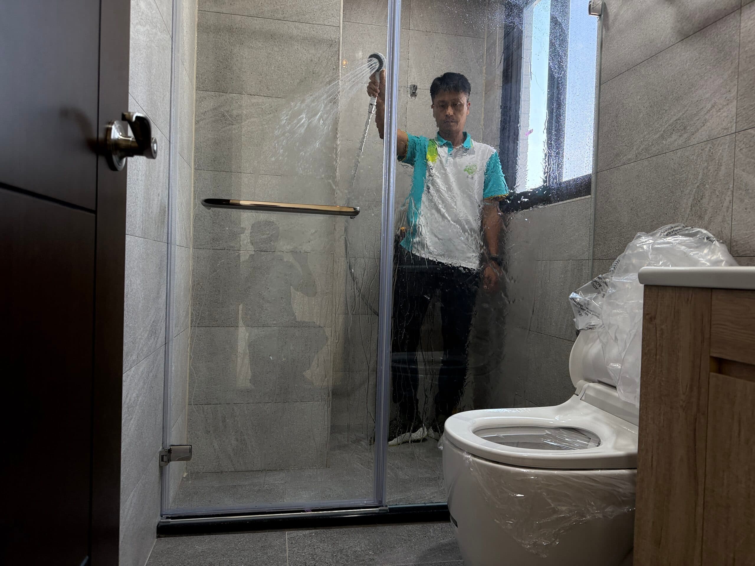 淋浴間防水-滲水測試